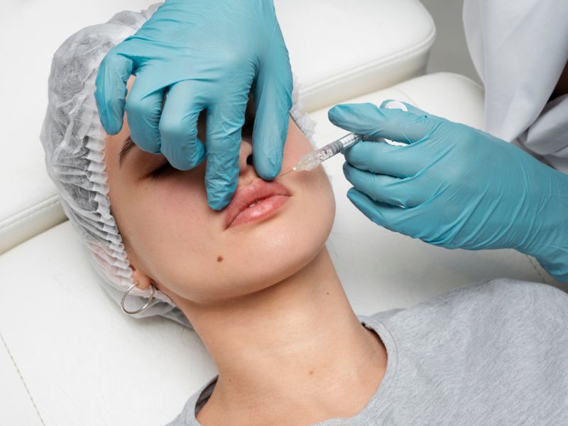 filler bibir bentuk love