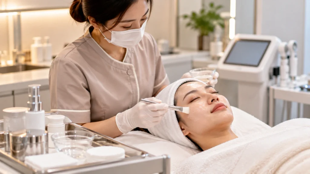 Perawatan wajah profesional di klinik kecantikan Fabella